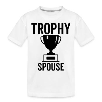 Trophäen-Ehepartner - Kinder Premium Bio T-Shirt - Weiß - Vorne