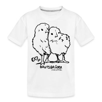 Brutsbrüder - Kinder Premium Bio T-Shirt - Weiß - Vorne