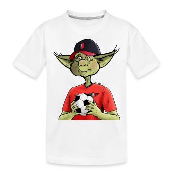 Korrigan Fußballfan - Kinder Premium Bio T-Shirt - Weiß - Vorne