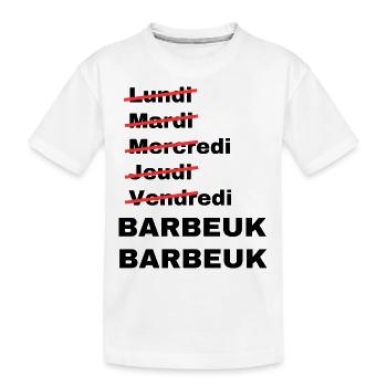 week-end barbeuk - T-shirt bio Premium Enfant - blanc - Devant