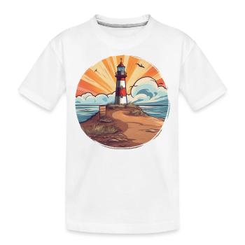 Phare 1 - T-shirt bio Premium Enfant - blanc - Devant