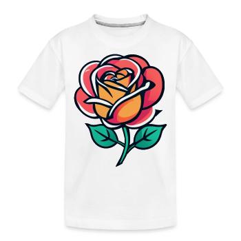 Rose - T-shirt bio Premium Enfant - blanc - Devant