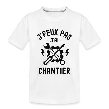 Atelier chantier - T-shirt bio Premium Enfant - blanc - Devant