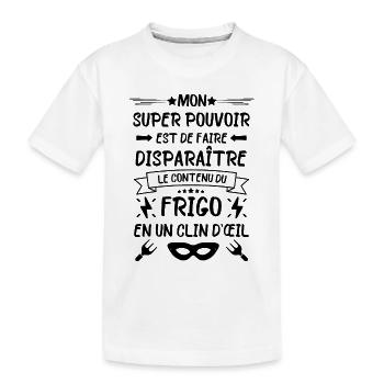 Frigo gourmand bouffe - T-shirt bio Premium Enfant - blanc - Devant
