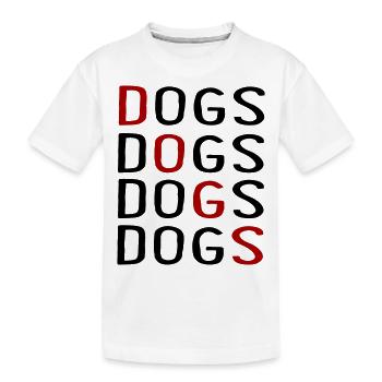 Canine - T-shirt bio Premium Enfant - blanc - Devant