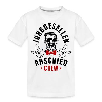 Junggesellenabschied Crew - Kinder Premium Bio T-Shirt - Weiß - Vorne