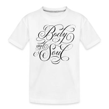 Corps et âme - T-shirt bio Premium Enfant - blanc - Devant