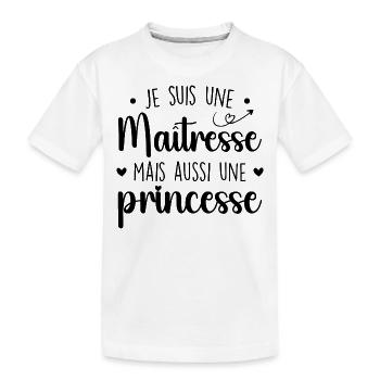 Herrin und Prinzessin - Beeindruckende Herrin - Kinder Premium Bio T-Shirt - Weiß - Vorne