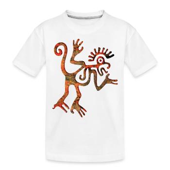 Maya Mexique Aztèque Mexicain Tribar Crâne Indien Inca - T-shirt bio Premium Enfant - blanc - Devant