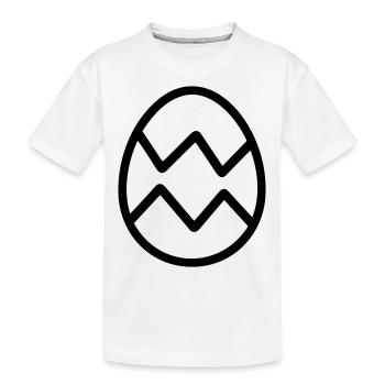 oeuf de paques - T-shirt bio Premium Enfant - blanc - Devant