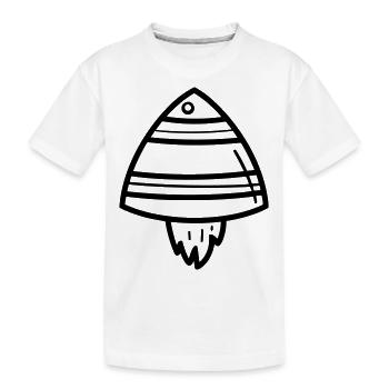 soucoupe volante - T-shirt bio Premium Enfant - blanc - Devant