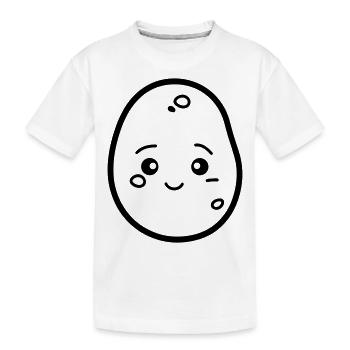 Kartoffel - Kinder Premium Bio T-Shirt - Weiß - Vorne