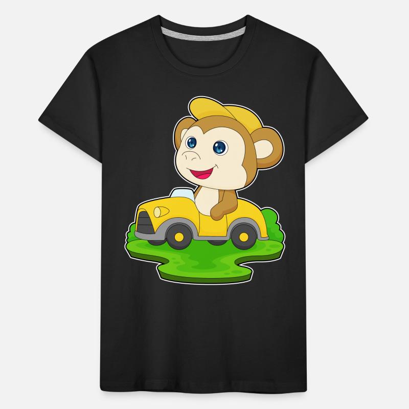 Affe Auto Kinder Premium Bio T-Shirt