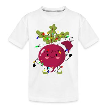 Beetroot in celebration! - Kids' Premium Organic T-Shirt - white - Front
