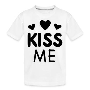 Embrasse-moi - T-shirt bio Premium Enfant - blanc - Devant