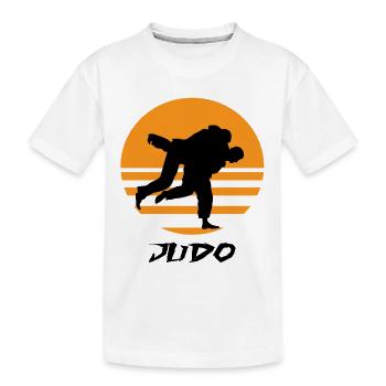 Judo - T-shirt bio Premium Enfant - blanc - Devant