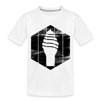 Eiscreme - Kinder Premium Bio T-Shirt - Weiß - Vorne