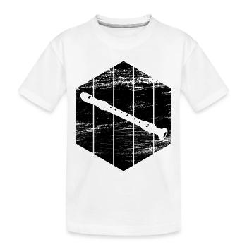 Flûte - T-shirt bio Premium Enfant - blanc - Devant