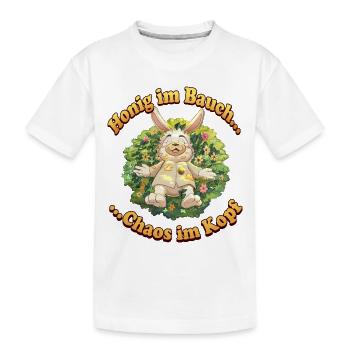 Siggi und der Zauberwald - Chaos im Kopf  - Kinder Premium Bio T-Shirt - Weiß - Vorne
