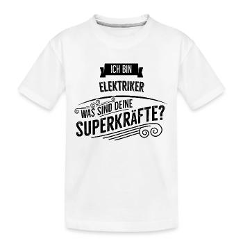 Elektriker - Kinder Premium Bio T-Shirt - Weiß - Vorne