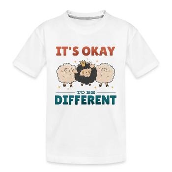 C’est normal d’être différent - T-shirt bio Premium Enfant - blanc - Devant