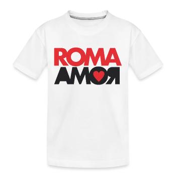 Rome love - Kids' Premium Organic T-Shirt - white - Front