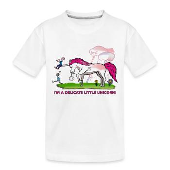 Delicate Unicorn - T-shirt bio Premium Enfant - blanc - Devant
