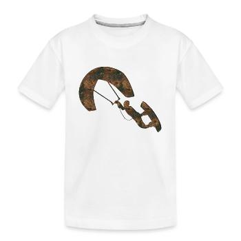 Rost Kitesurfing - Kinder Premium Bio T-Shirt - Weiß - Vorne