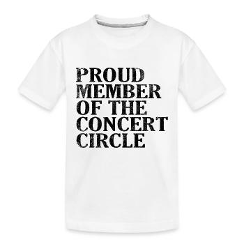 Fier membre du Cercle de concerts - T-shirt bio Premium Enfant - blanc - Devant