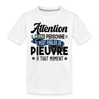 Pieuvre Poulpe Cadeau Humour Tentacule Mer Animal - T-shirt bio Premium Enfant - blanc - Devant