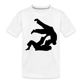 Brazilian Jiu-Jitsu BJJ - Kinder Premium Bio T-Shirt - Weiß - Vorne