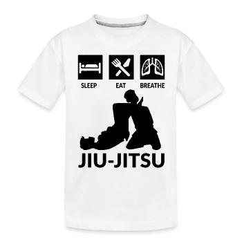 Jiu-Jitsu Brésilien - T-shirt bio Premium Enfant - blanc - Devant