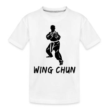 Wing Chun - T-shirt bio Premium Enfant - blanc - Devant