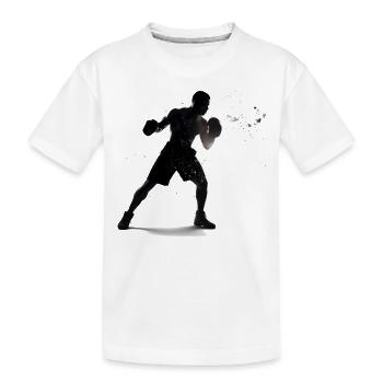 Boxing - Kids' Premium Organic T-Shirt - white - Front