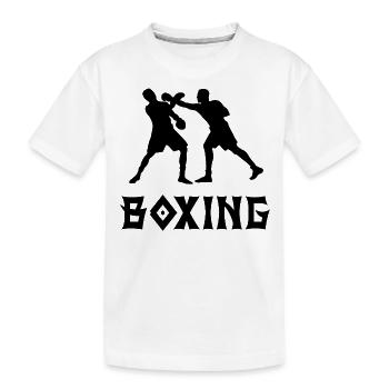 Boxing - Kids' Premium Organic T-Shirt - white - Front