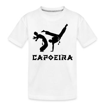 Capoeira - Kinder Premium Bio T-Shirt - Weiß - Vorne
