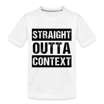 Contexte Straight Outta - T-shirt bio Premium Enfant - blanc - Devant
