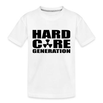 Hardcore Generation Radioactive EN - Kids' Premium Organic T-Shirt - white - Front