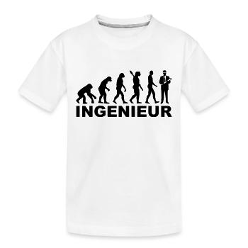 Ingenieur - Kinder Premium Bio T-Shirt - Weiß - Vorne