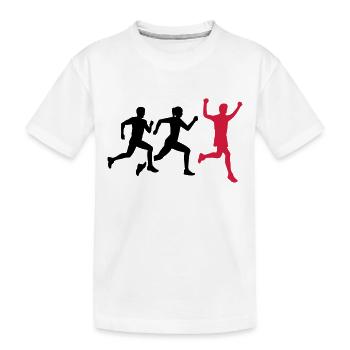 Laufen - Kinder Premium Bio T-Shirt - Weiß - Vorne