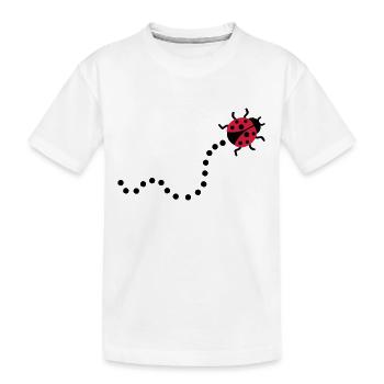 Ladybug - Kids' Premium Organic T-Shirt - white - Front