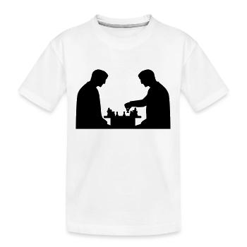 Schach - Kinder Premium Bio T-Shirt - Weiß - Vorne