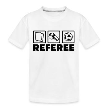 Referee - Kids' Premium Organic T-Shirt - white - Front