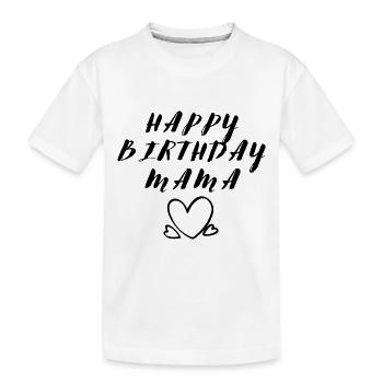 Joyeux anniversaire Maman Personne préférée Anniversaire - T-shirt bio Premium Enfant - blanc - Devant