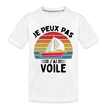 Je Peux Pas J'ai Voile - T-shirt bio Premium Enfant - blanc - Devant