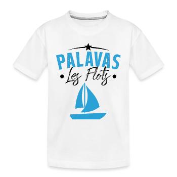 palavas les flots bateau herault cadeau - T-shirt bio Premium Enfant - blanc - Devant
