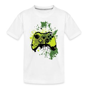 Cooler Gaming Controller für Gamer - Kinder Premium Bio T-Shirt - Weiß - Vorne