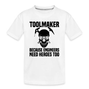 Problèmes de tolérance des mécaniciens du CNC - T-shirt bio Premium Enfant - blanc - Devant