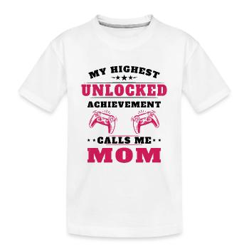 Mon plus haut accomplissement m'appelle maman - T-shirt bio Premium Enfant - blanc - Devant