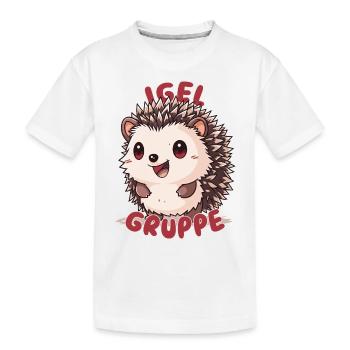 Süßes Igelgruppe Kindergarten Gruppentier - Kinder Premium Bio T-Shirt - Weiß - Vorne